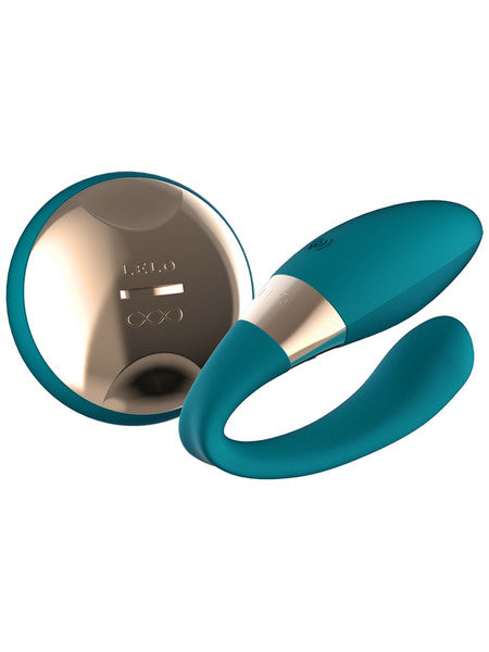 Lelo Tiani Duo Powerful Vibrator Dual Sensation Couples Massager Suit All Body Shape - Black - Club X